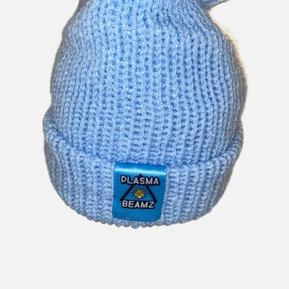 Plasma Beamz Hand Knitted Gold Skull Beanie - Picture 7 of 8